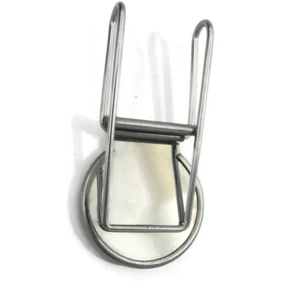 Vintage Silver Tone Crest Money Clip Men Wallet ID Credit Card Holder - Picture 3 of 13